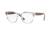 Vogue VO5273 Progressive Prescription Eyeglasses, 48mm, Text Stripes Brown/Blue Transp, VO5273-2730-48-PRO