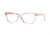 Vogue VO5292 Progressive Prescription Eyeglasses, 51mm, Transparent Pink/Pink, VO5292-2763-51-PRO