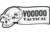 Voodoo Tactical Logo Sticker, 5in, Black, 5in, 07-0060001005