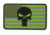 Voodoo Tactical Punisher Flag Patch, Hi-Viz Green/Gray, 07-0813000000