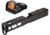 Vortex Viper 1x24mm 6 MOA Red Dot Sight, Black, Viper Red Dot and TRYBE Defense Pistol Slide, Glock 17, Gen 5, Viper Cut, Version 2, Black Cerakote