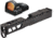 Vortex Viper 1x24mm 6 MOA Red Dot Sight, Black, Viper Red Dot and TRYBE Defense Pistol Slide, Glock 19, Gen 4, Viper Cut, Version 2, Black Cerakote