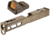 Vortex Viper 1x24mm 6 MOA Red Dot Sight, FDE, Viper Red Dot and TRYBE Defense Pistol Slide, Glock 17, Gen 5, Viper Cut, Version 2, FDE Cerakote