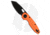 Vosteed Ankylo Vanchor Folding Knife, 3.18in, ELMAX, Reverse Tanto Blade, Aluminum Orange Handle, Black/Orange, 7.75in, BHQ-203329