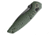 Vosteed Corsair Green Folding Knife, 4.25in Closed, 3.25in Black Stonewash Nitro V Steel Modified Drop Point Blade, Green Canvas Micarta Handle, CS29NPMN