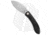 Vosteed Nightshade Folding Knife, 3.26in, Nitro V Steel, Drop Point Blade, Micarta Black Handle, Gray/Black, 7.48in, BHQ-188591