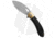 Vosteed Nightshade Folding Knife, 3.30in, ELMAX, Drop Point Blade, Micarta Black Handle, Gray/Black, 7.50in, BHQ-194200