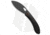 Vosteed Nightshade Thumb Hole Folding Knife, 3.30in, Nitro V Steel, Drop Point Blade, Micarta Black Handle, Black/Black, 7.50in, BHQ-188587