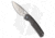Vosteed Psyop Top Folding Knife, 3.32in, ELMAX, Drop Point Blade, Titanium Gray Handle, Patterned, Steel/Gray, 8.01in, BHQ-201102