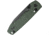 Vosteed Raccoon Folding Knife, 3.25in, 14C28N, Black Stonewash Drop Point Blade, Green Canvas Micarta Handle, RCCB32VPMN