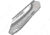 Vosteed RSKAOS Top Satin Sheepsfoot Folding Knife, 5in Closed, 3.5in Satin Bohler M390 SS Sheepsfoot Blade, Gray Satin Titanium Handle, MHET4