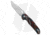 Vosteed Thunderbird Folding Knife, 3.25in, Bohler M390 Stainless Steel, Tanto Blade, G10 Black/Blue/Red/Orange Handle, Steel/Black/Blue/Red/Orange, 7.73in, BHQ-192668