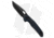 Vosteed Thunderbird Folding Knife, 3.25in, Bohler M390 Stainless Steel, Tanto Blade, G10 Blue Handle, Black/Blue, 7.73in, BHQ-192669