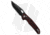 Vosteed Thunderbird Folding Knife, 3.25in, Bohler M390 Stainless Steel, Tanto Blade, G10 Red Handle, Black/Red, 7.73in, BHQ-192670