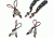 Vulture Equipment Works Bone Bead Lanyard Black Cord, Brown, VEW-Bead-B-B