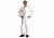 VWR Coveralls Made With Dupont Tyvek Isoclean Material Coveralls With Attached Boots, Case of 25, IC190SWHXLVD