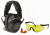 DEMO, Walkers Low Profile Folding Ear Muffs, 31 dB NRR, Black, w/Glasses and Plugs, GWP-FPM1GFP