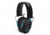 Walkers Razor Series Slim Shooter Folding Electronic Ear Muffs, 23 dB NRR, Black/Teal, GWP-RSEM-TL