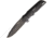Walther BUK Back Up Knife Fixed Blade Knife, 4in, 440 Stainless Steel, Standard Edge, Black Synthetic Handle WAL50720
