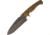 Wander Tactical Smilodon The Oath Fixed Blade Knife, 7in, D2 Tool Steel, Standard Edge, Drop Point, Brown, Micarta Handle WTK06RG