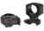 Warne MSR Flat Top Quick Detach 2 Piece Rings, Ultra High, 1 Inch Diameter, Black, A404LM