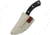 WatchFire Bosna Butcher Knife, 4.75 in 7Cr17MoV Stainless Steel Blade, Black Pakkawood Handle, 1006375