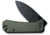 We Knife Co Ltd Banter Folding Knife, 2.9in, Carbon Steel, Green Micarta Handle, 2004J