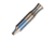 We Knife Co Ltd Blue Ti Whistle With 1pc Brown Paracord - A-05BP