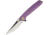 We Knife Co Ltd Dragon Scale Purple Satin Folding Knife,4in,CPM S35VN Steel,Drop Point,Purple,Titanium Handle WE604N