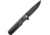 We Knife Co Ltd Navo Black Micarta Folding Knife, 4.5in Closed, 3.25in Black Stonewash CPM-20CV Stainless Steel Blade, Black Canvas Micarta Handle, Nylon Case, WE22026-1