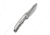 Ryson Thumb Stud Knife Gray Titanium Handle (3.33&quot; Hugin Damasteel Blade)