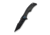 Tighe Down Flipper &amp; Thumb Stud &amp; Button Lock Knife Black Titanium Integral Handle With Black &amp; Yellow Carbon Fiber Inlay (4" Black Stonewashed Bohler M390 Blade, Tanto)