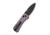 We Knife Co Ltd Banter 2 Folding Knife 2.87 in, CPM S35VN Steel, Black Stonewash Drop Point Blade, Aluminum Purple Handle, WE23075-2