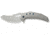 We Knife Co Ltd Weknife Epaulette Flipper &amp; Thumb Hole Knife Diamond Patterned Polished Bead Blasted Titanium Handle 3.45inch Polished Bead Blasted Bohler M390 Blade We24024-3 - WE24024-3
