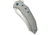 We Knife Co Ltd Weknife Epaulette Flipper &amp; Thumb Hole Knife Diamond Patterned Polished Bead Blasted Titanium Handle 3.45inch Polished Bead Blasted Bohler M390 Blade We24024-3 - WE24024-3