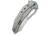 We Knife Co Ltd Weknife Epaulette Flipper &amp; Thumb Hole Knife Diamond Patterned Polished Bead Blasted Titanium Handle 3.45inch Polished Bead Blasted Bohler M390 Blade We24024-3 - WE24024-3