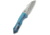 We Knife Co Ltd Weknife High-fin Xl Thumb Stud Knife Diamond Patterned Blue / Purple Titanium Handle 3.48inch Stonewashed Cpm 20cv Blade We24010-2 - WE24010-2