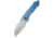 We Knife Co Ltd Weknife High-fin Xl Thumb Stud Knife Diamond Patterned Blue / Purple Titanium Handle 3.48inch Stonewashed Cpm 20cv Blade We24010-2 - WE24010-2