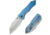 We Knife Co Ltd Weknife High-fin Xl Thumb Stud Knife Diamond Patterned Blue / Purple Titanium Handle 3.48inch Stonewashed Cpm 20cv Blade We24010-2 - WE24010-2