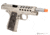 WE-Tech 1911 Hex Cut Gen 2 Gas Blowback Airsoft Pistol, Silver, WE-E016-SV
