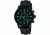 Wenger Swiss Raid Commando Watch - Mens Black/Green Dial &amp; Black Rubber Strap 70891