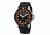 Wenger Sea Force Black &amp; Orange Dial Black &amp; Orange Bezel Black Silicone Strap 641102