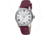 Wenger Terragraph Womens White Dial, 4 Leather Straps - Black, White, Coffee, Aubergine 60.0521.103