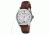 Wenger White Dial Brown Leather Strap 521101