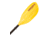 Werner Tybee FG Straight Shaft STD Paddle, Yellow, 220 cm TY 2 F11-YEL-220 cm