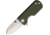 WESN Microblade Framelock Folding Knife, Green, Green G10 handle with titanium back handle, WESN01-3
