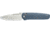 Whiskey Bent Knives Catch Pin Lock 3.5in Folding Knife, Drop Point, Satin Blade, G10 Handle, Naval, WB55-46