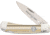 Whiskey Bent Knives Lock Blade Folding Knife, Single Clip Point, 440 Steel Blade, 3.75in Closed Length, Acrylic Handle, Burlap, WB13-36