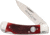 Whiskey Bent Knives Lock Blade Folding Knife, Single Clip Point, 440 Steel Blade, 3.75in Closed Length, Natural Bone Handle, Black Cherry, WB13-39