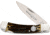 Whiskey Bent Knives Lock Blade Folding Knife, Single Clip Point, 440 Steel Blade, 3.75in Closed Length, Natural Bone Handle, Honey Badger, WB13-41